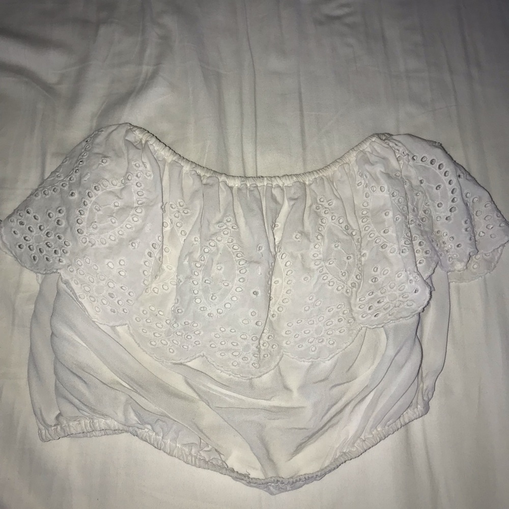 AF tube top with floral design